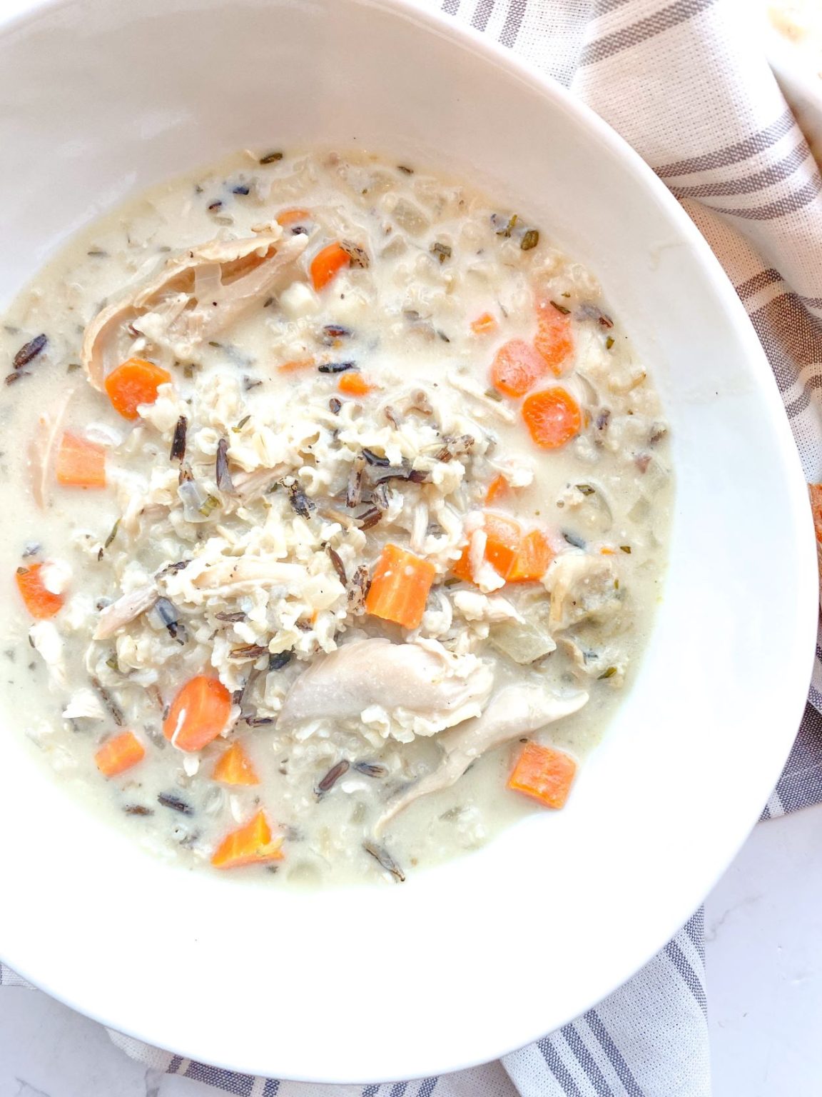 Creamy Chicken Wild Rice Soup Dairy Free Gluten Free Eating At